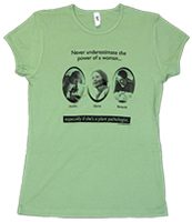 Pioneering Women's Fitted T-shirt (Serene Green) X-Large
