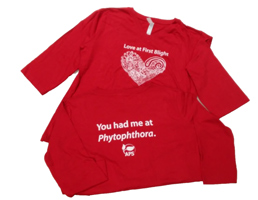 Love at First Blight T-Shirt Women's v-neck red (X-Large)