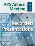 2016 APS Annual Meeting Presentations